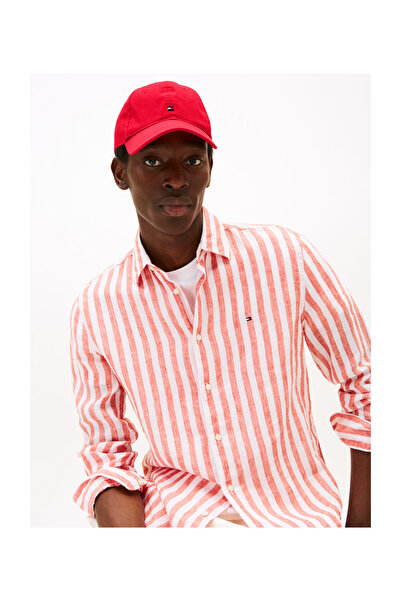 Tommy Hilfiger Tommy Hilfiger Men Primary Red Flag Soft 6 Panel Cap