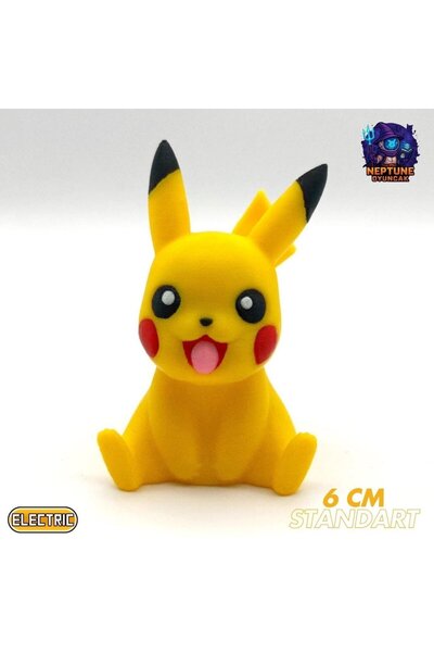 Neptune3D #0025 Oturan Pikachu Pokemon Figürü