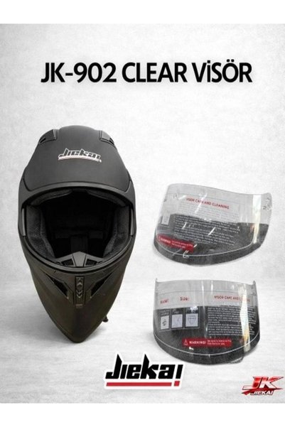 JK 902 KASK CAMI ŞEFFAF , VİZÖR ŞEFFAF RENK (KASK DEĞİLDİR)