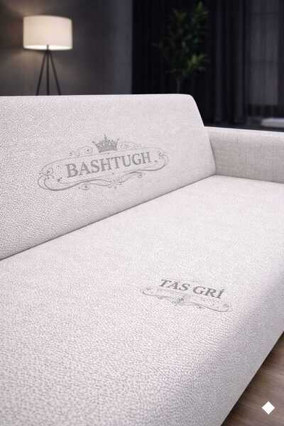 BASHTUGH TİCARET غطاء أريكة بوهيمي لـ 3 أشخاص، غطاء أريكة عالي الجودة من قطعة...