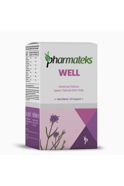 Pharmateks Well Karamuk Ekstresi Içeren Takviye Edici Gıda 30 Kapsül