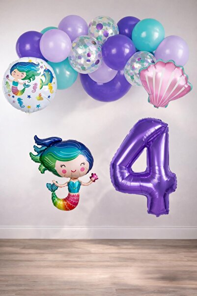 Patladı Gitti مجموعة حفلات أعياد الميلاد تحت عنوان حورية البحر بعمر 4 سنوات، ...