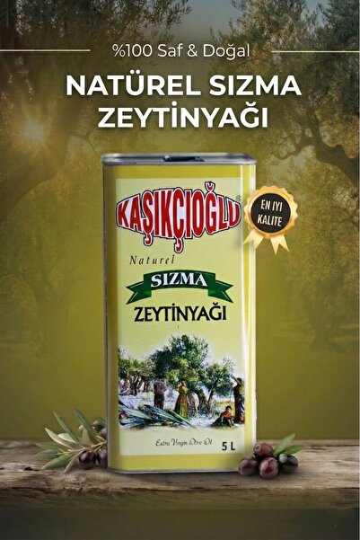 Kaşıkçıoğlu 5 LT Naturel Sızma Zeytinyağı - Kuzey Ege Edremit