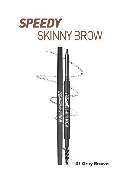 PERIPERA قلم حواجب ذو طرف رفيع للغاية ذو مظهر طبيعي PERIPERA Speedy Skinny Br...