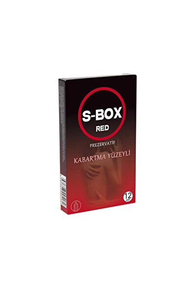Genel Markalar S-Box Red Haz Kabartma Yüzeyli Prezervatif