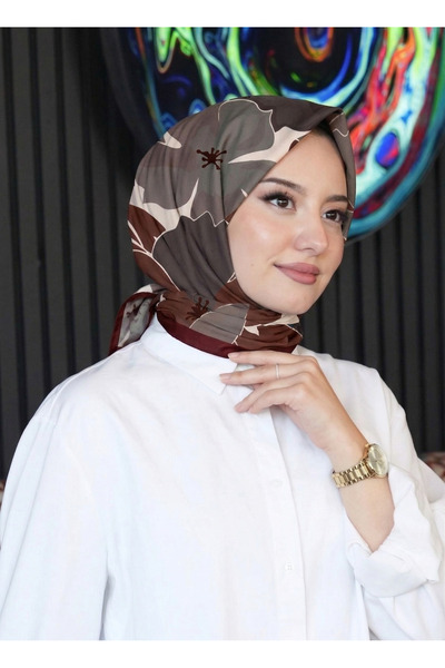 AFVENTE Тіньовий квітковий візерунок Мурдум М'який бавовняний шарф