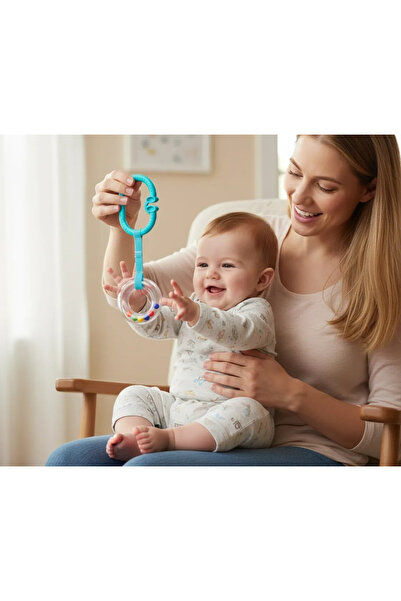 Babyjem Çıngıraklı Puset Halkası Oval