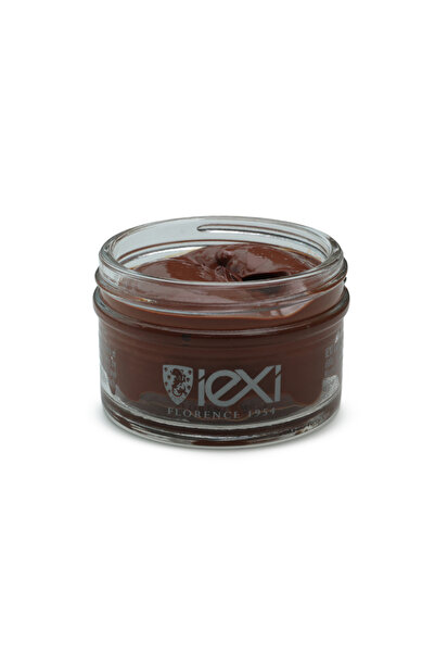 IEXI Deri Boyası Besleyici Cilalı Ayakkabı Kremi Parlatıcı Koruyucu 50ml - Kızıl Kahverengi