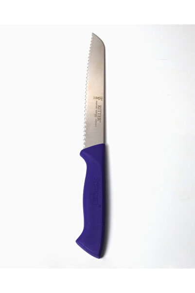 Solingen Ritter Tırtıklı Ekmek Bıçağı Mor 19 cm