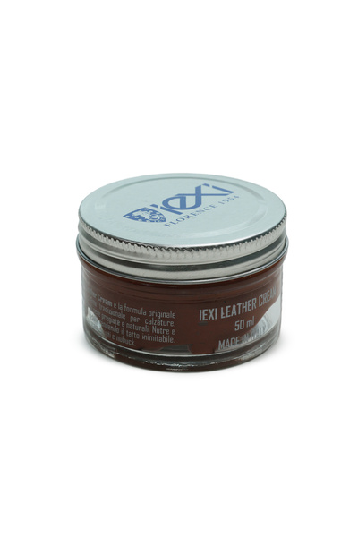 IEXI Deri Boyası Besleyici Cilalı Ayakkabı Kremi Parlatıcı Koruyucu 50ml - Kızıl Kahverengi