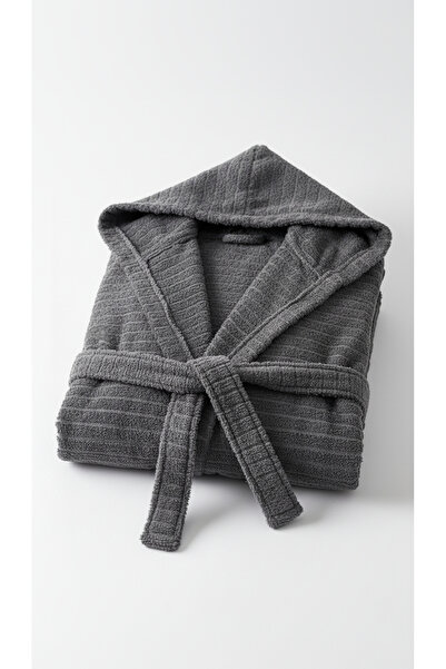 Rebeka Home Collection الطبيعة أنثراسايت مقنعين البشكير