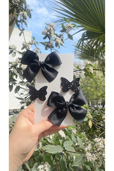 Toka Perisi Σετ κλιπς μαύρου χρώματος Clara (μεταλλικό κλιπς 5/3 εκ.)