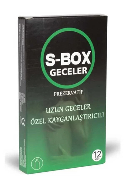 Genel Markalar S-Box Özel Kayganlaştırıcılı Prezervatif 12'li