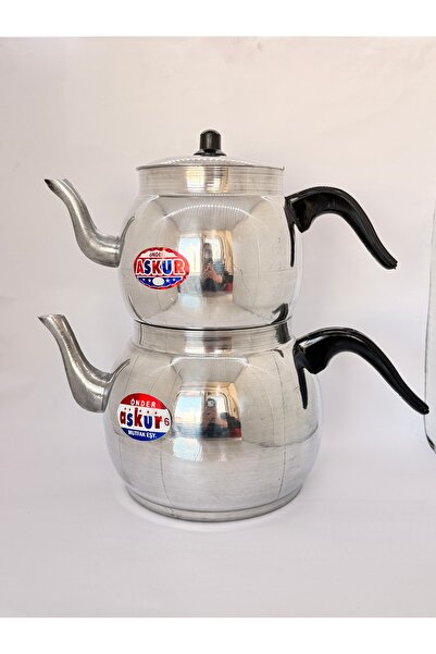 RUKEN Modern Tasarım | Yuvarlak Hatlı Küre Model Alüminyum Çaydanlık Takımı |...