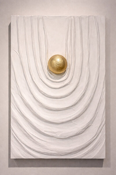 Yd Art Gallery Modern Drapeli Rölyef Duvar Tablosu – 3D Alçı Dekoratif Panel ...