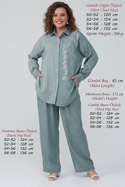 Laden Plus Size Women's Spring and Summer Viscose Tencel Fabric Pants and Shi...