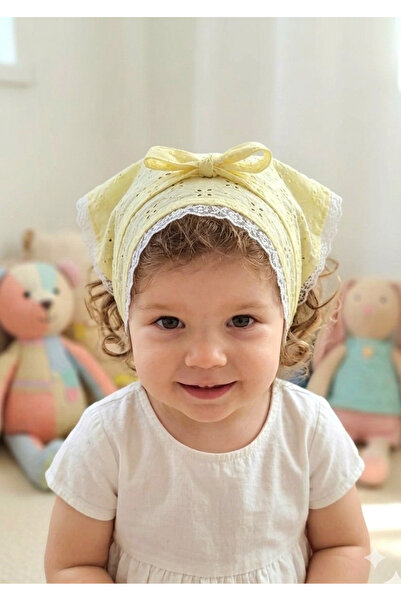 Mufincollection Bandană triunghiulară din material textil pentru copii brodat...