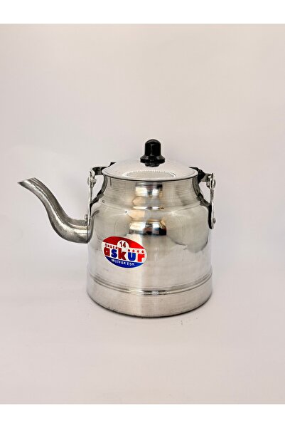 RUKEN Piknik Tipi Üstten Kulplu Alüminyum Çaydanlık | Kamp ve Dış Mekan Kulla...
