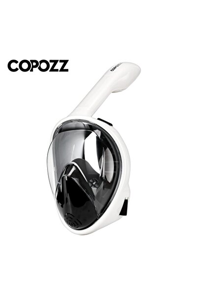 Choice قناع غوص احترافي COPOZZ أبيض/أسود L/XL للغوص تحت الماء قناع غوص كامل ا...