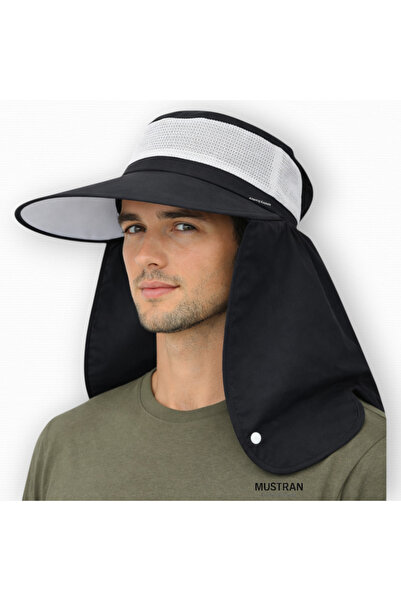 Mustran Unisex UV Korumalı Geniş Siperli Ense Korumalı Yazlık Güneş Şapkası P...
