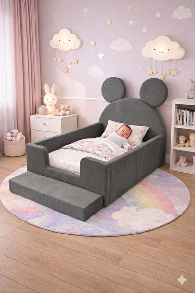 Puf Bebe Montessori_serisi Çocuk ve Bebek yatağı 90x190 ölçüde (İç yatak dahi...