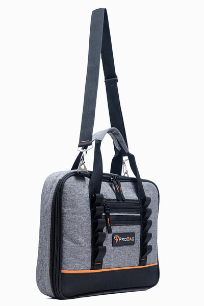 Probag Elektronik Takım Çantası M | 19 Bölmeli | Suya Dayanıklı | Metal Fermuarlı