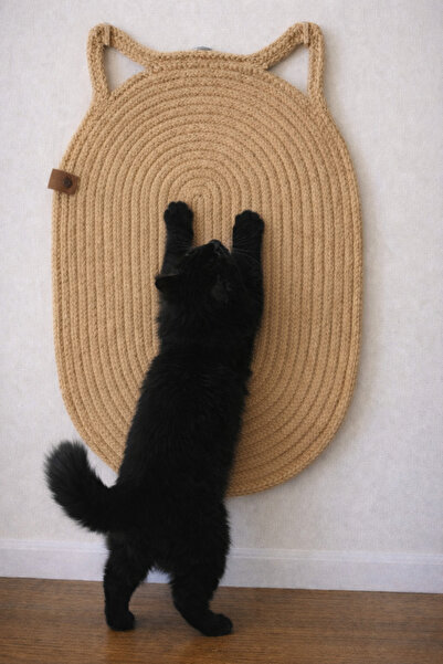 Naspar سجادة خدش للقطط مصنوعة من خيوط الجوت العضوية بنسبة 100% ومخيطة يدويًا ...