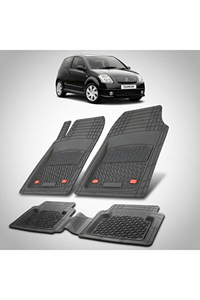 TEAMCAR Covorașe compatibile Citroen C2 Generația I 2003-2009 |   Negru