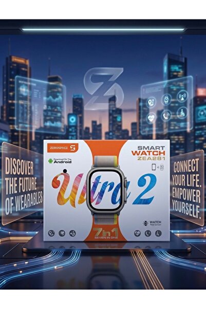ZERO SPACE ساعة ذكية فائقة الجودة مع شاشة AMOLED، و7 أحزمة مخصصة، وتتبع متقدم...