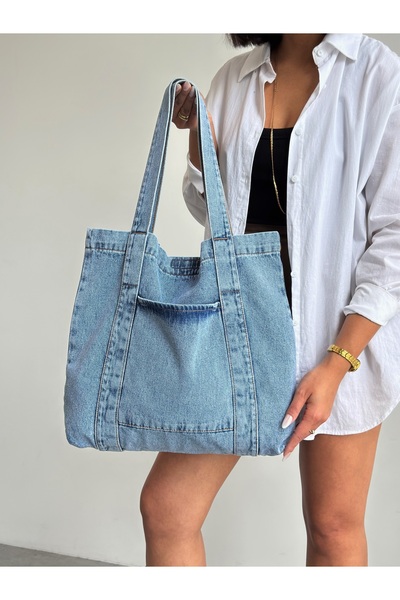 PASSTELL Women's Shoulder Strap Denim/Jean Bag