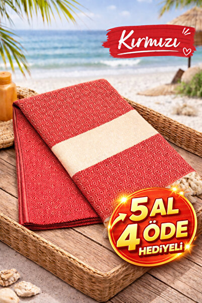 Beach Towel Peshtemal 100% Cotton Diamond Patterned Turkish Peshtemal Bath Towel 100x180 cm