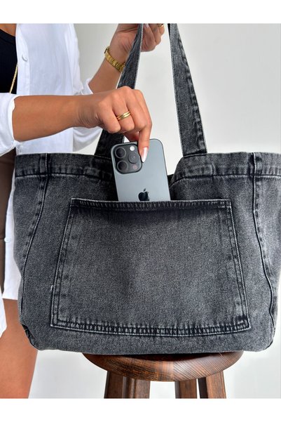 PASSTELL Women's Trendy Model Long Shoulder Strap Jean Denim Bag