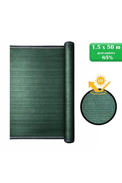 Strend Pro Plasa de umbrire, HDPE, 140 g/mp, grad de umbrire 85%, verde, 1.5x...