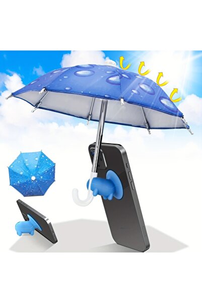 Haziran Accessory Sun Blocker Uv Protection Phone Umbrella & Raindrop Pattern...