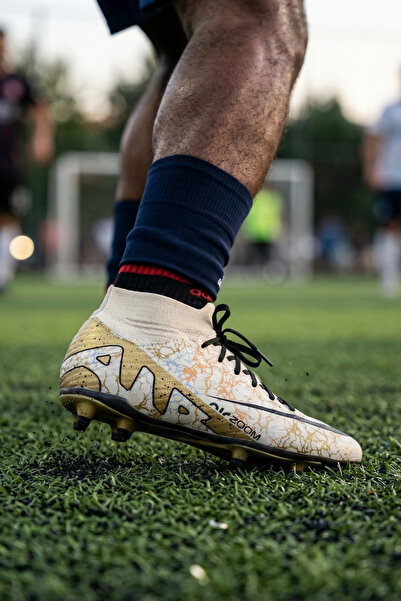 IN-STEP Air Beige Football Academic Cleats - Non-Slip Sole Astroturf Shoes 565