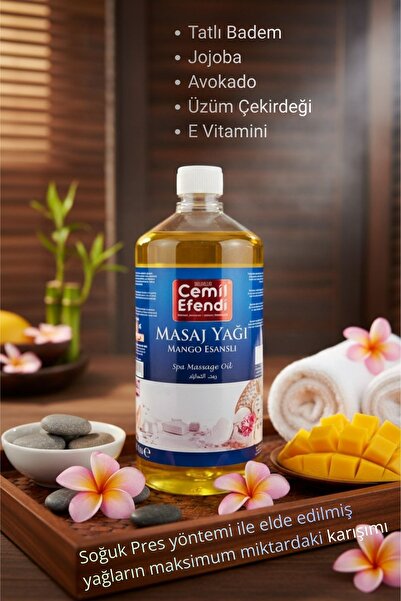 Cemilefendi Masaj Yağı 1 litre Mango Esanslı SPA Pro