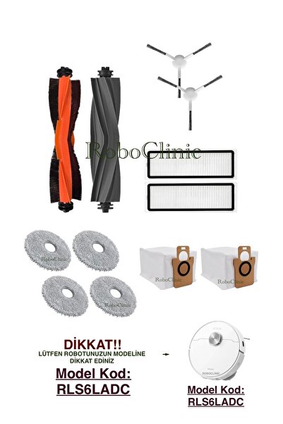 Roboclinic Perie de cauciuc și cu peri de schimb compatibile cu aspiratorul r...