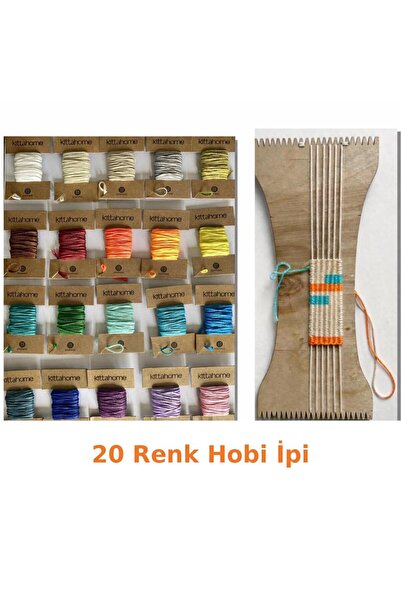 GenelTedarik 20 Renk Hobi İpi Seti – Her Biri 5 Metre Bileklik ve Takı Yapım İpi