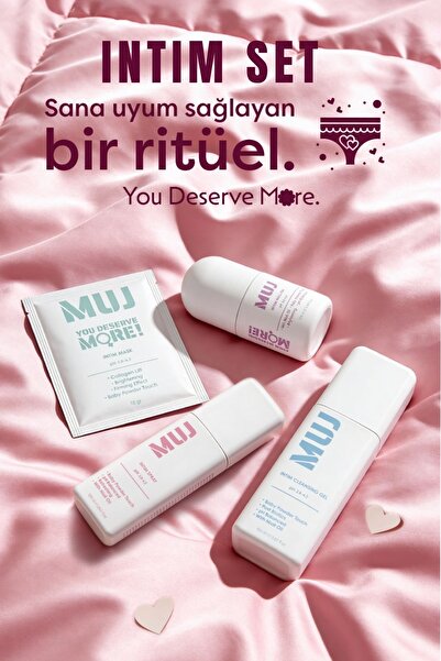 MUJ Genital Bakım Ritüeli 4'lü Set – pH Dengeli (Temizleyici Jel + Sprey + Ro...