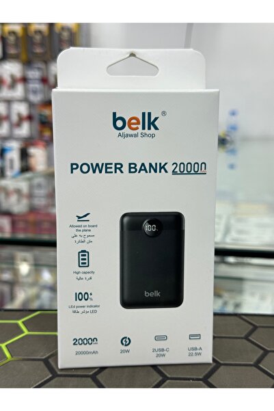 Generic بنك طاقة بسعة 20000 مللي أمبير مع شحن سريع 20 واط، شاحن محمول بمنفذين...