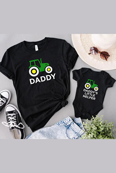 Tshirthane Daddy Little Helper for Father Son Girl - Single Product Price, Ad...