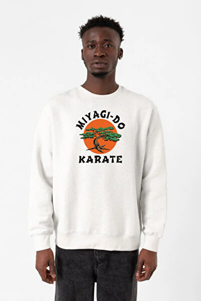 Tshirthane Cobra Kai Miyagi Do Karate White Men's 2ip Sweatshirt