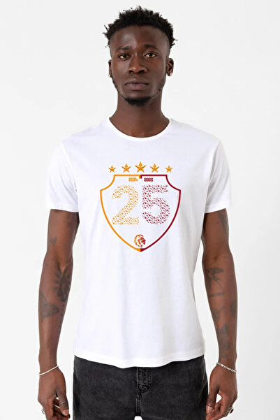 Tshirthane Tricou pentru bărbați, 25 Championship Shield, alb