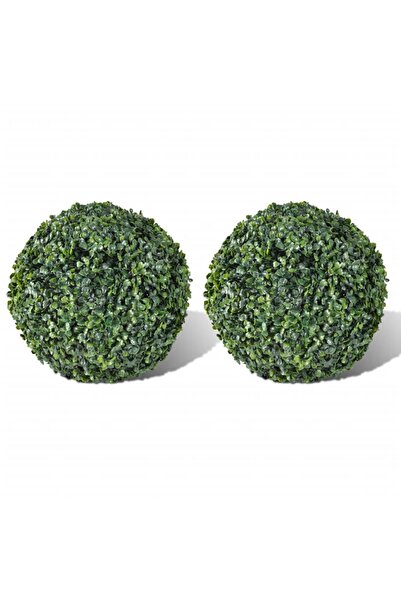 Concept Arbuști ornamentali artificiali bilă pe tulpină, 2 buc., 27 cm