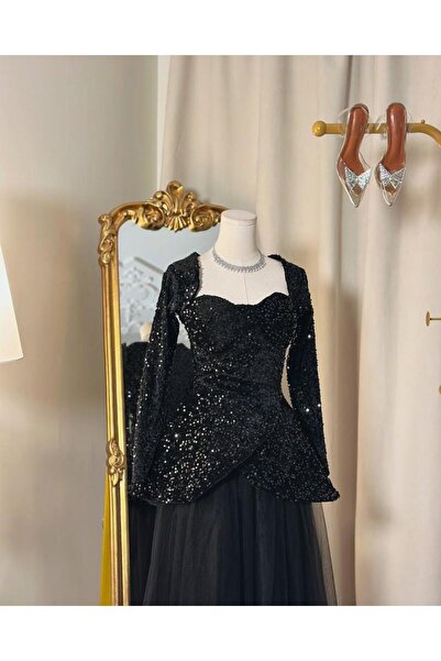 vanus fashion فستان سهرة طويل 5315