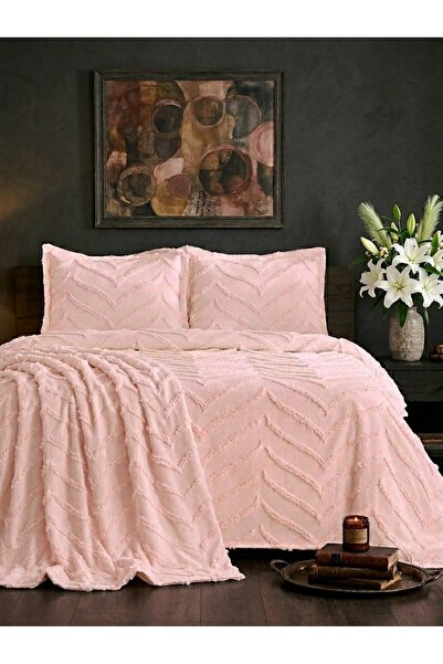 d'niss home touch of nature in your home Κάλυμμα διπλού κρεβατιού Merve 3 τεμ...