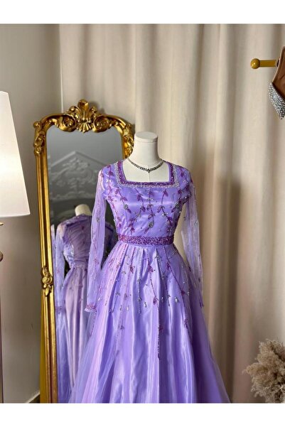 vanus fashion فستان سهرة طويل 4722