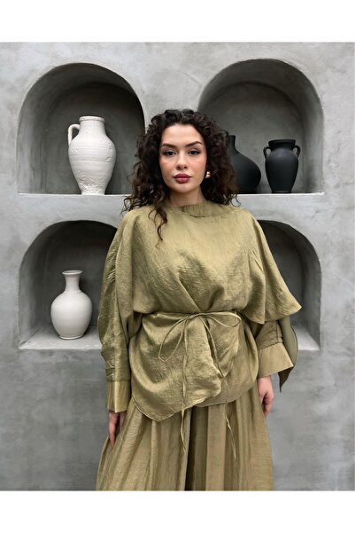 Cardella Lina Vual Kumaş lejer Set dublu compatibil cu hijab, set elegant de ...