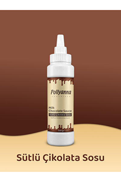 Pollyanna Sütlü Çikolata Sos 320 Gr - Waffle & Pankek & Krep & Tatlı Sosu