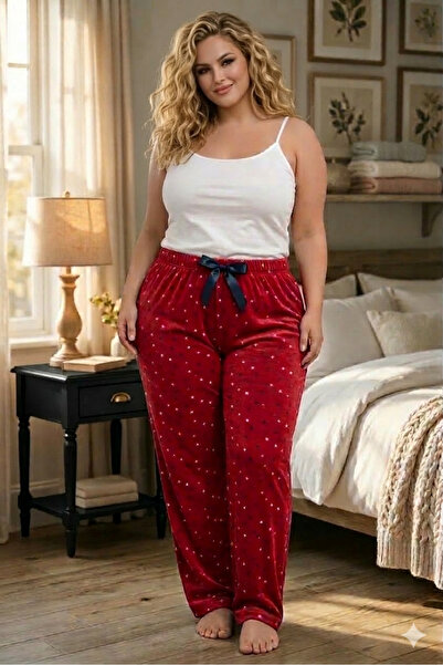 Lady Queen Bamboo Lycra Ring Viscose Oversized Pajama Bottoms